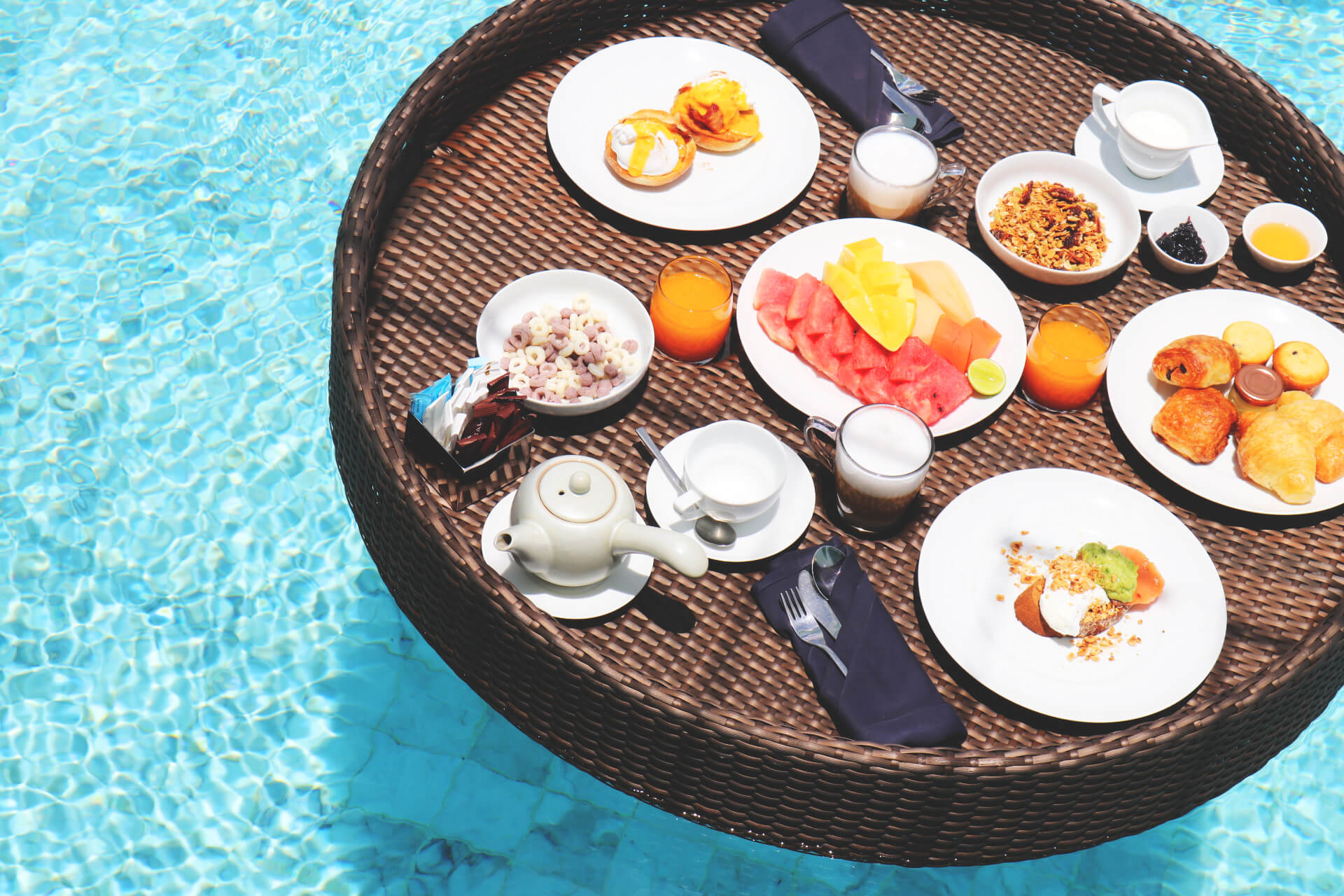 In-Room Floating Breakfast  Thai Cuising SALA Luxury Resort